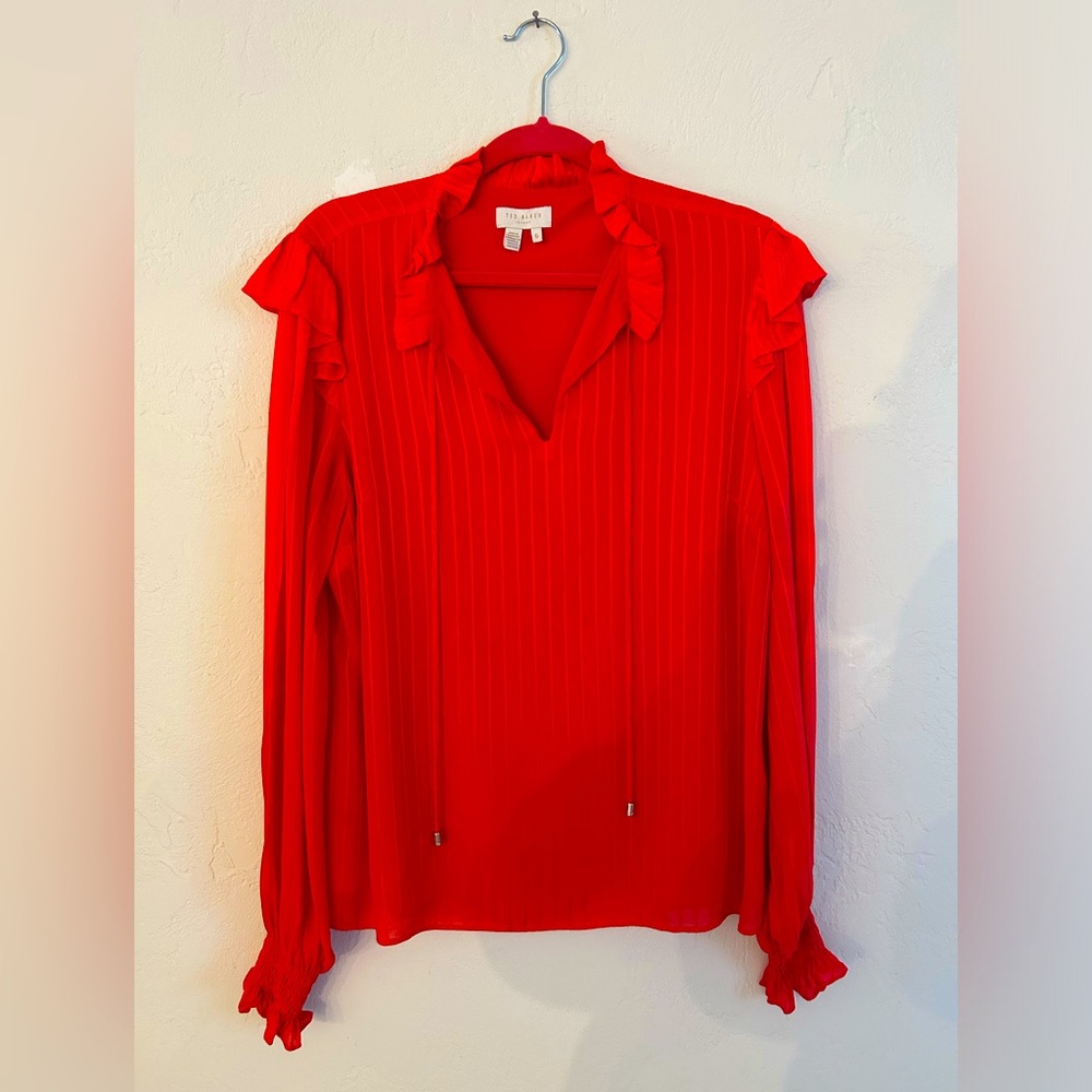 Ted Baker London Coral Red Top